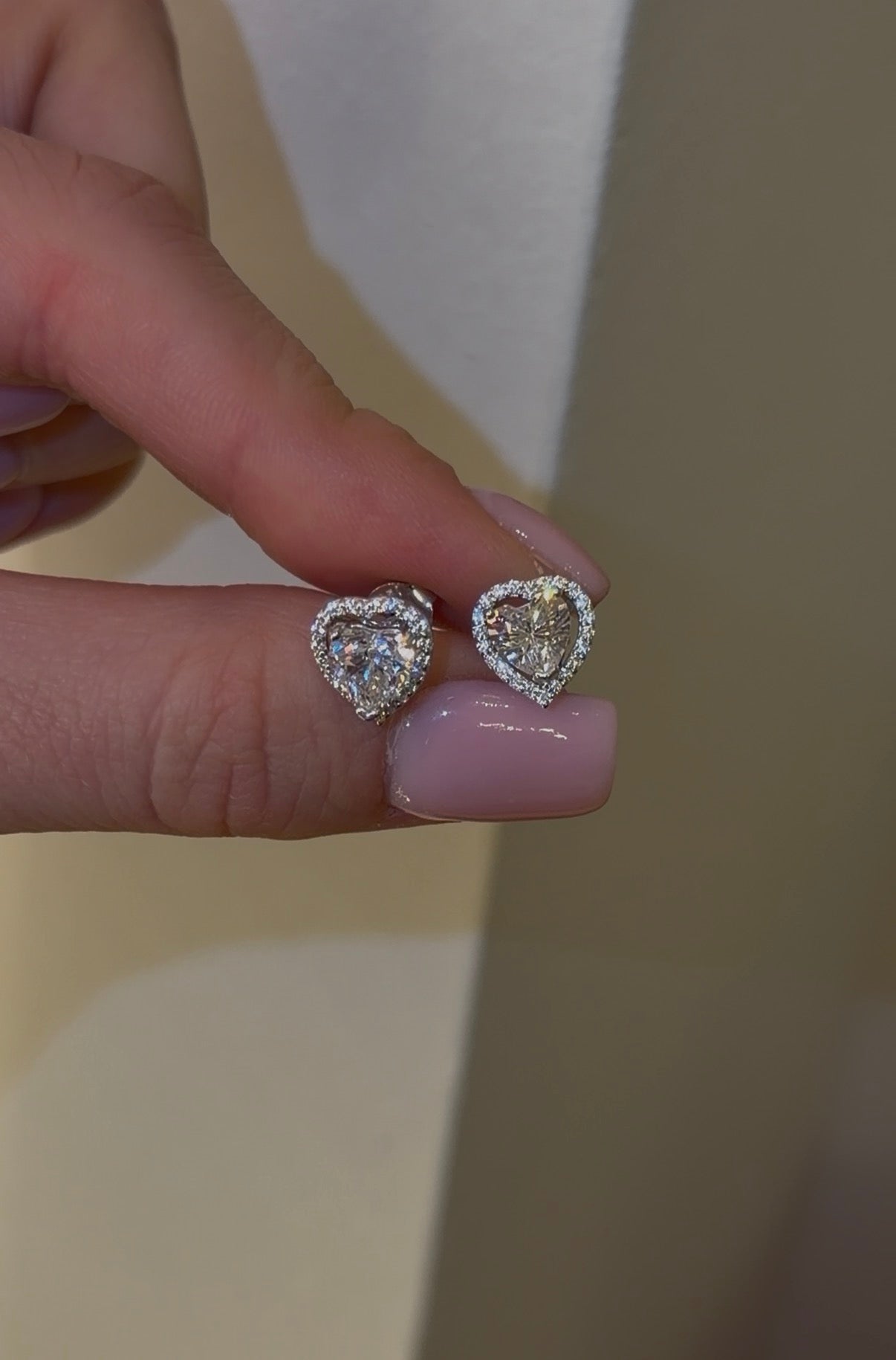 The 2 in 1 Heart studs