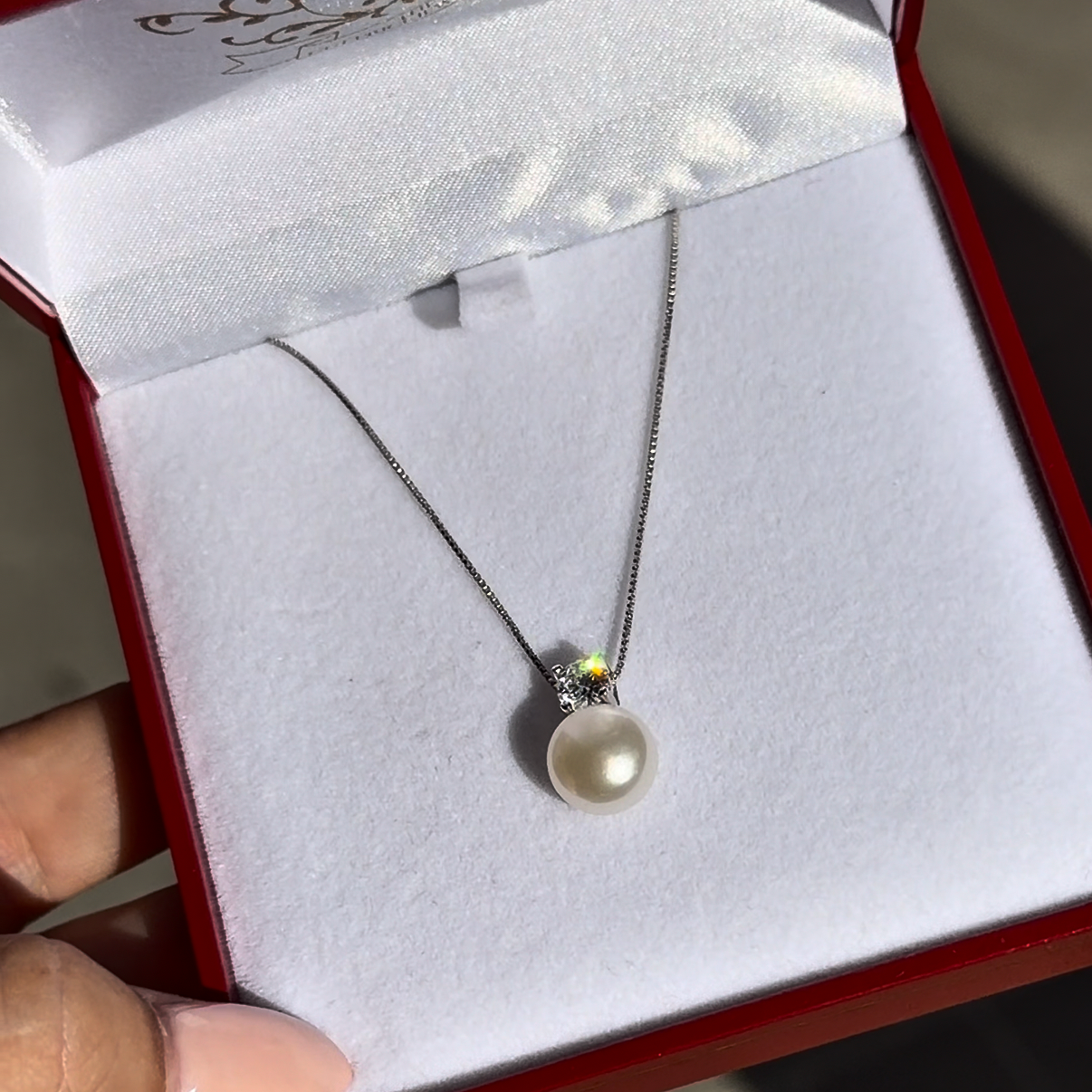 Grainge pearl drop chain