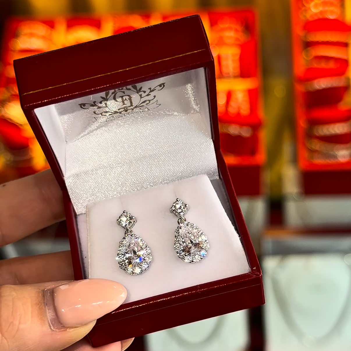 Claudia Sterling Silver drop earrings