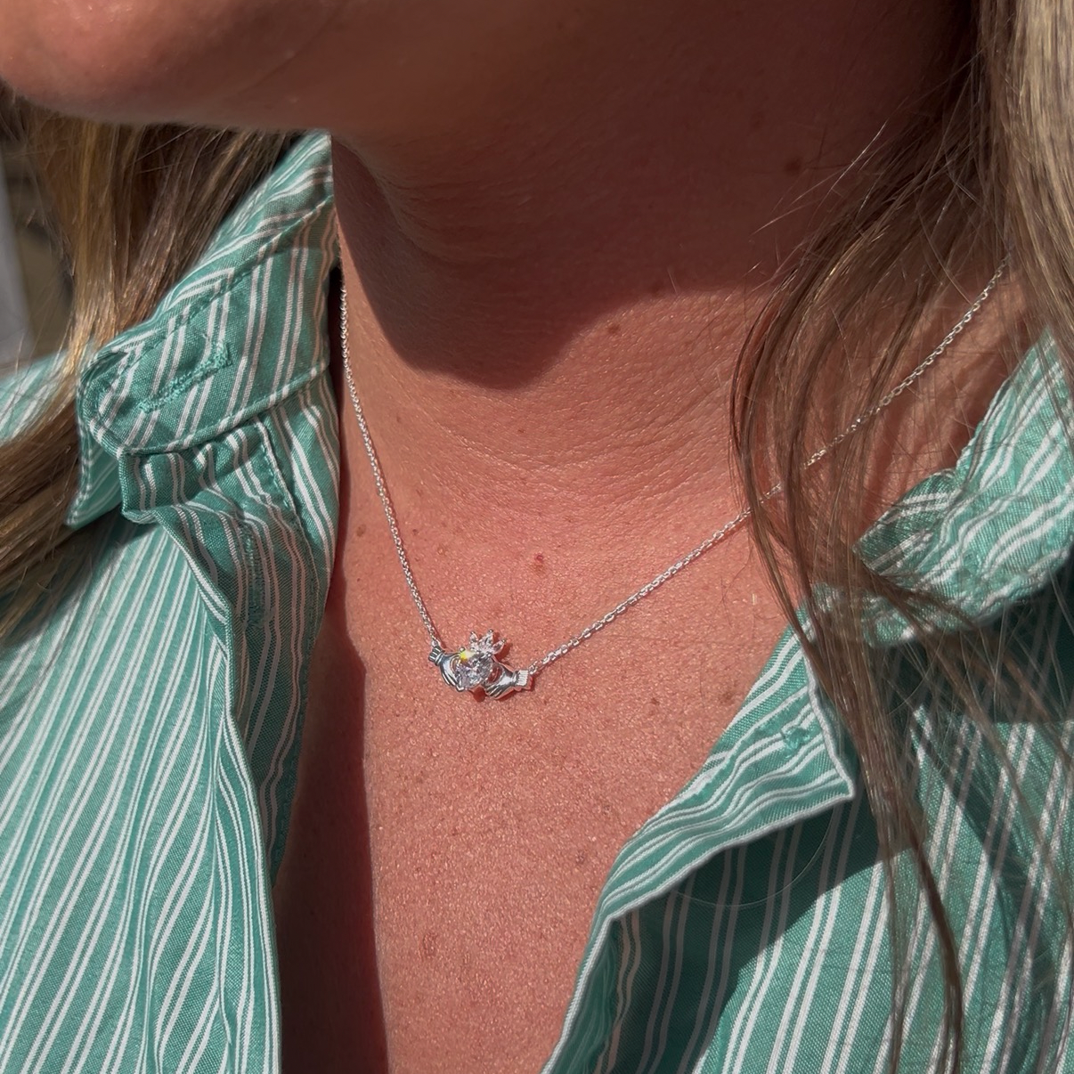 Sterling silver Claddagh chain
