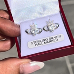 Sterling silver Claddagh earrings