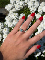 9ct Claddagh Ring with Green Cubic Zirconia
