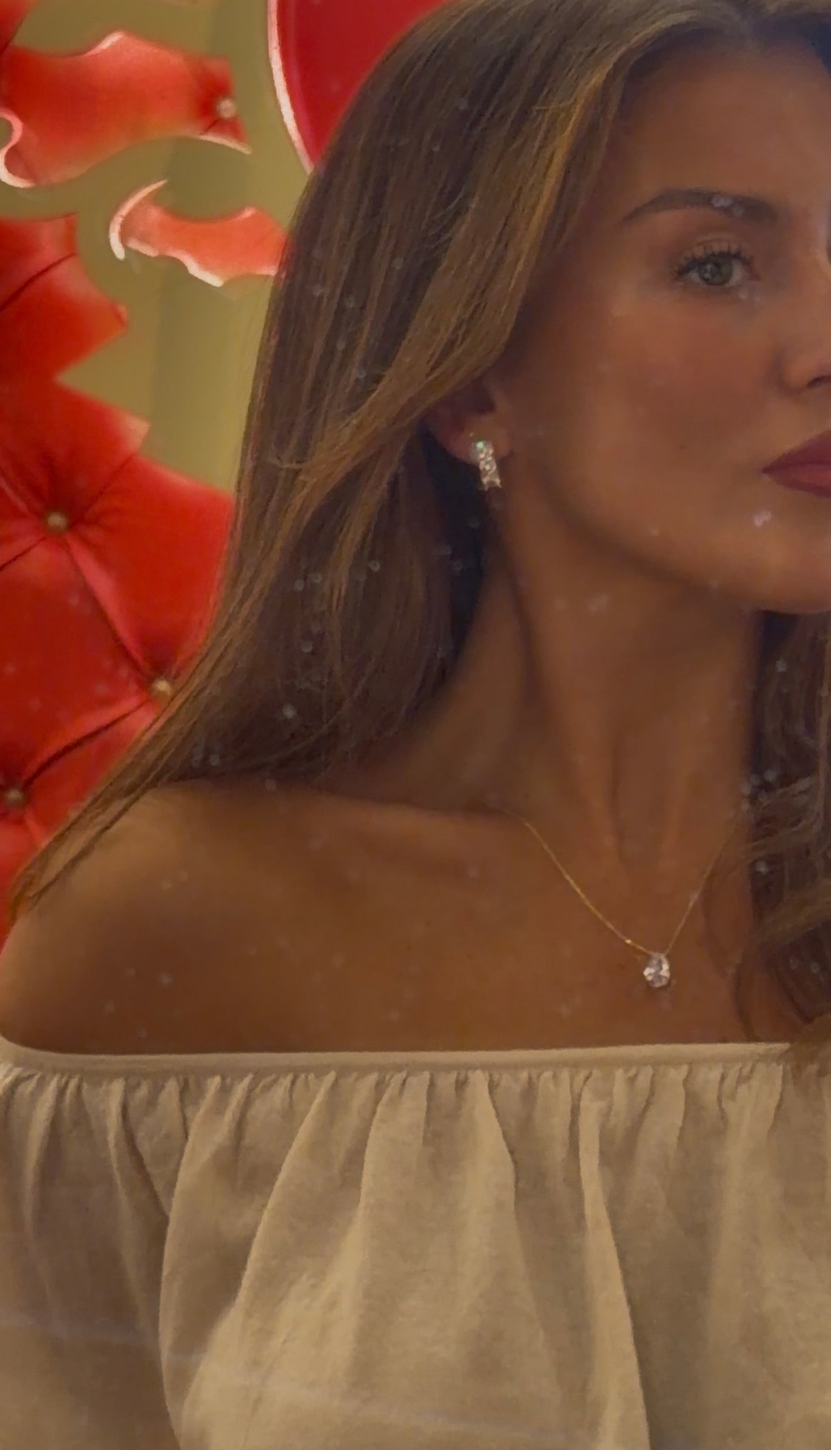 The Nina three stone earrings