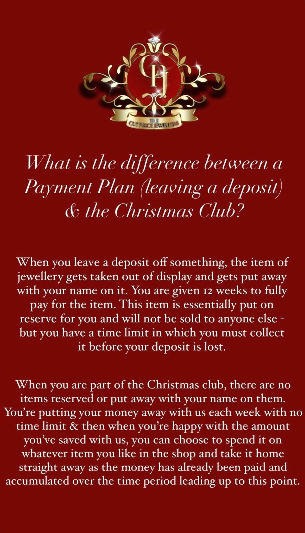 Christmas Club Payment