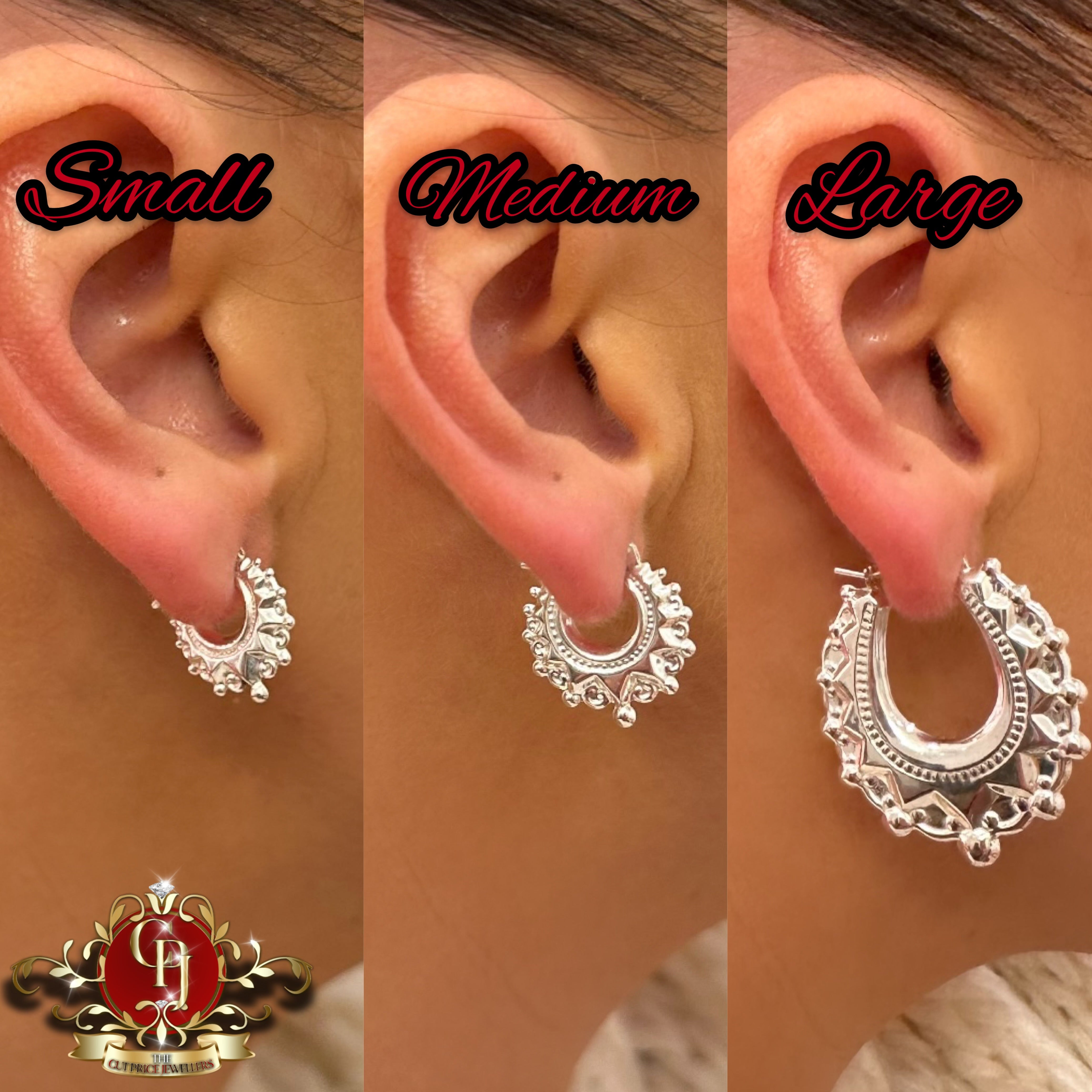 Sterling Silver Spike Earrings