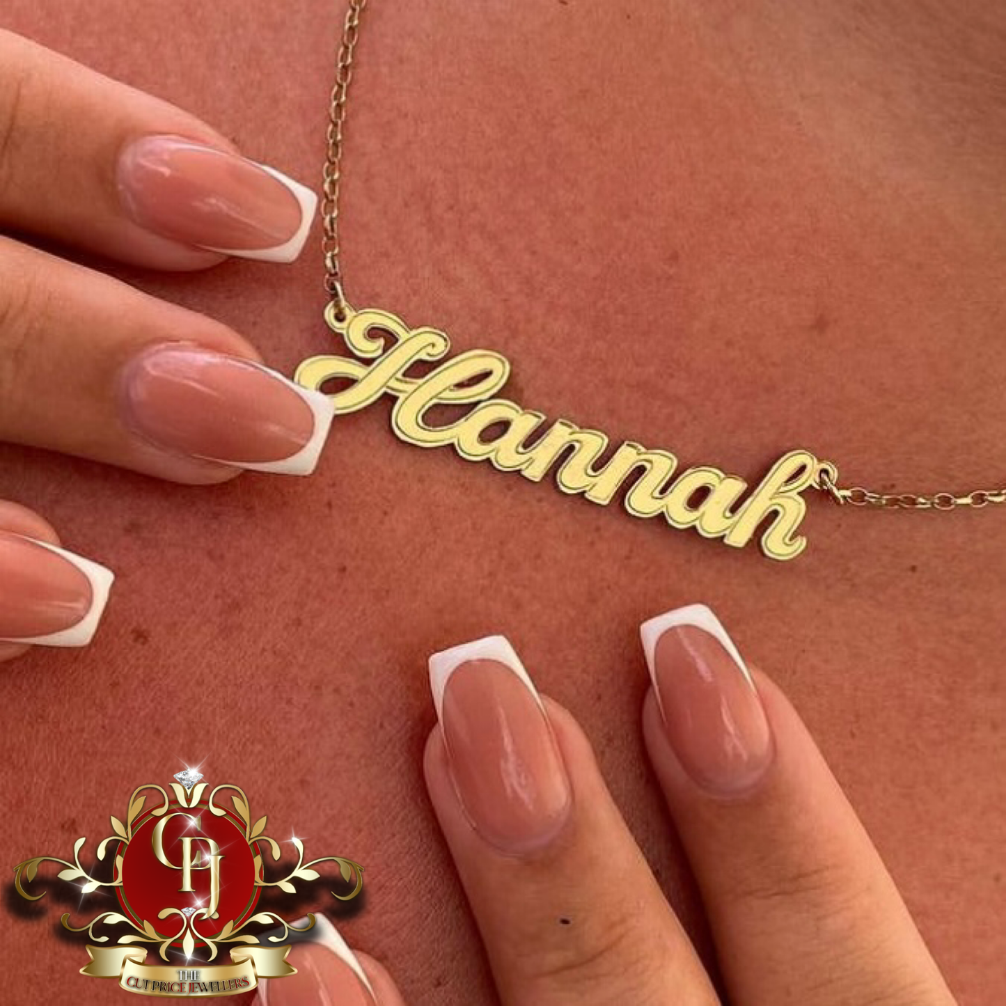 Handmade 9ct Gold Name Chain (Script Font) | The Cut Price Jewellers