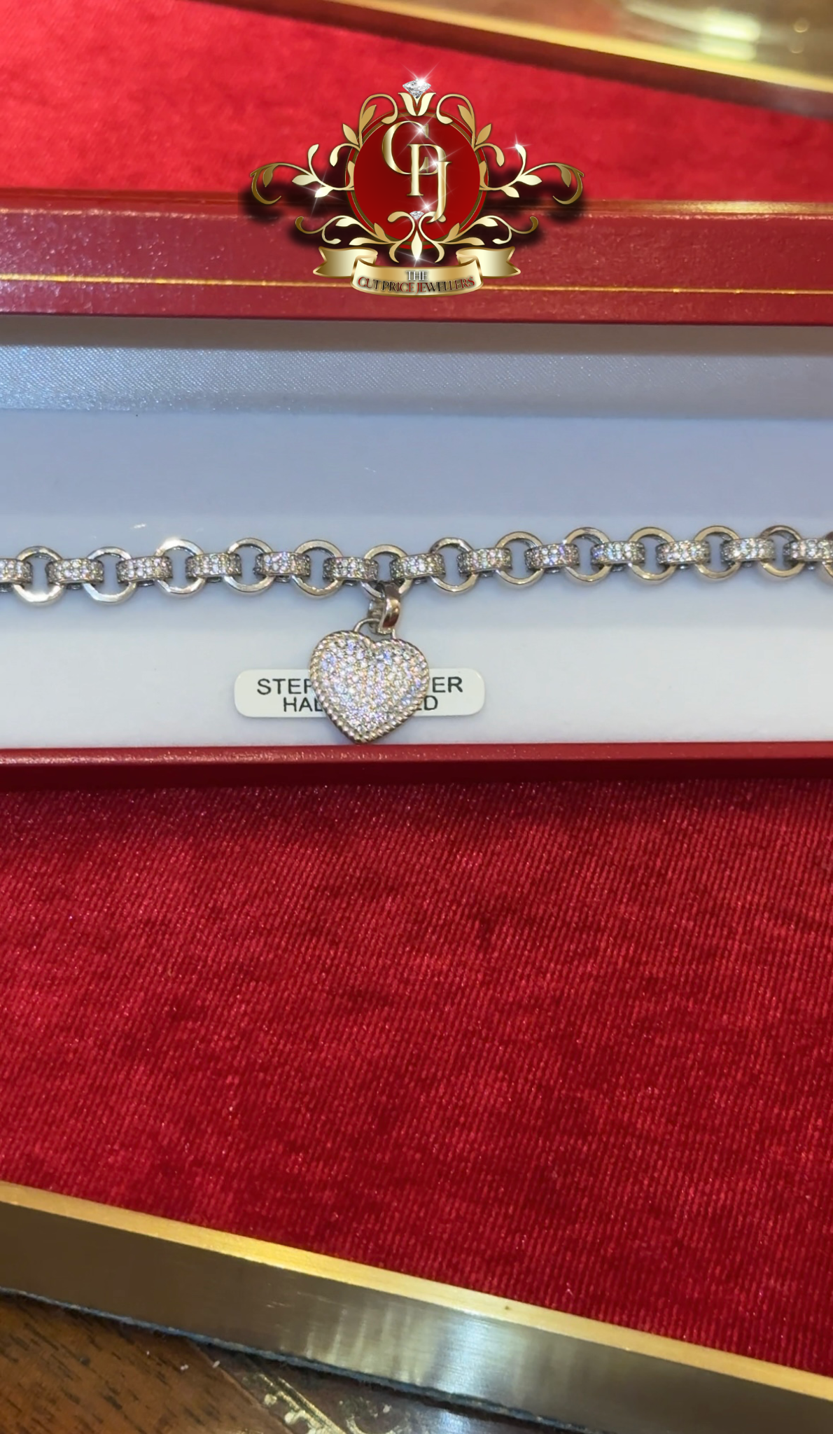 LOVEHEART CHARM BELCHER STERLING SILVER