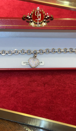 LOVEHEART CHARM BELCHER STERLING SILVER