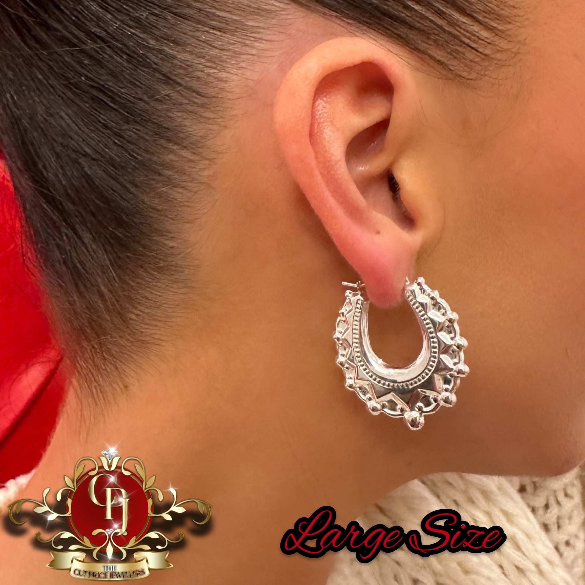 Sterling Silver Spike Earrings